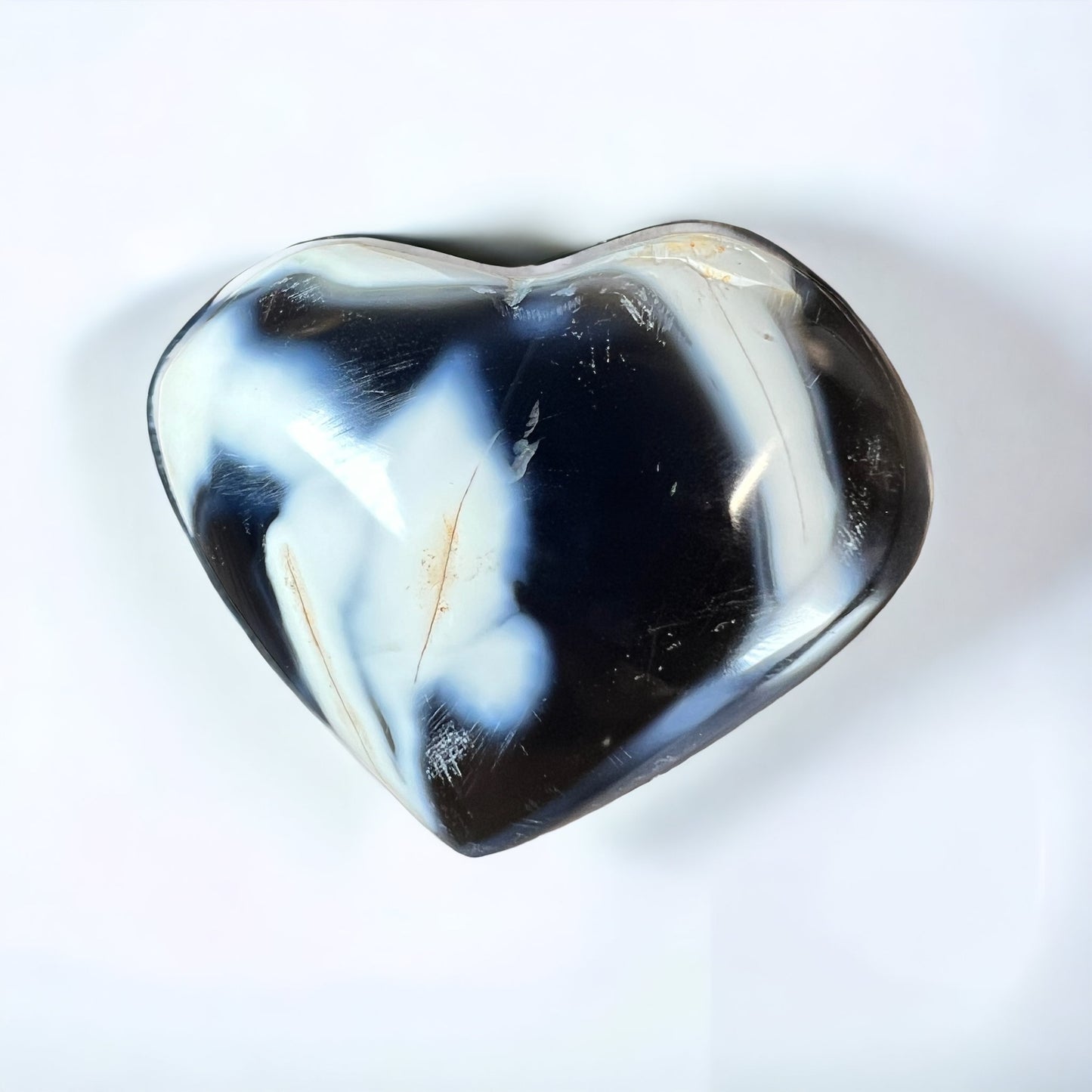 Orca Agate Heart