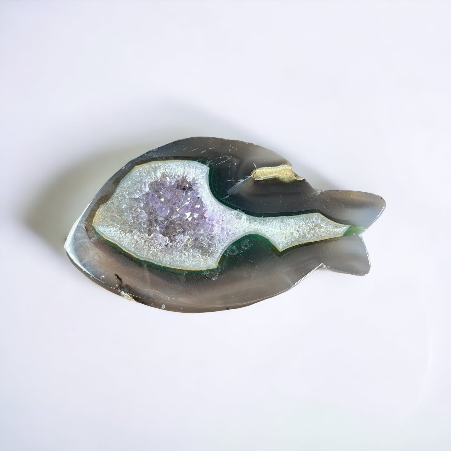 Amethyst Agate Fish