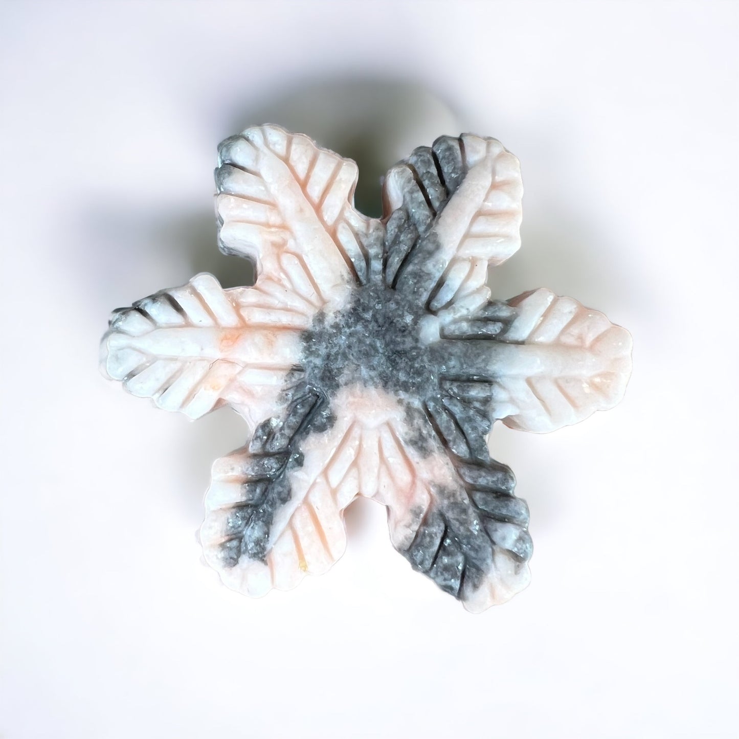 Pink Zebra Jasper Snowflake