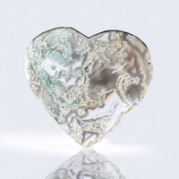 Moss Agate Heart