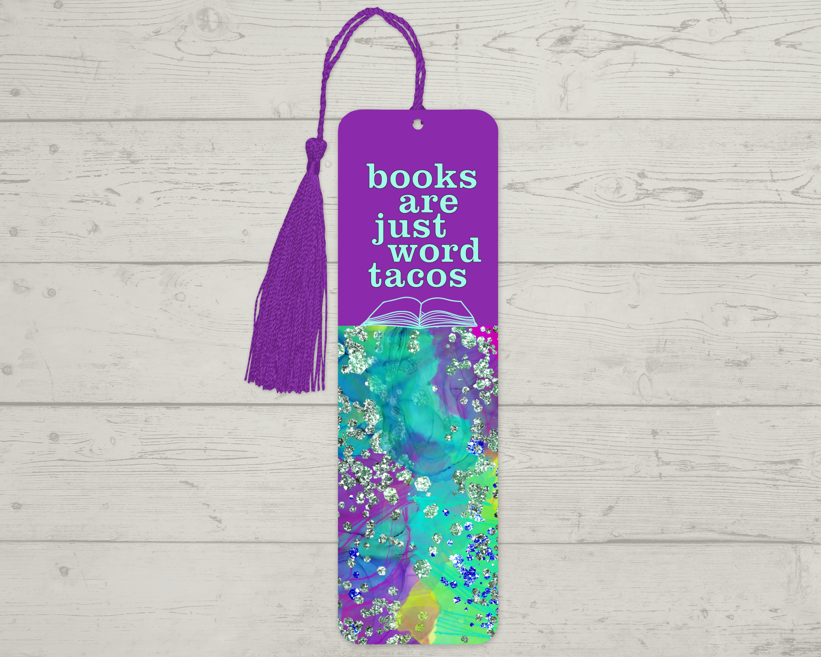 Books are Just Word Tacos Bookmark