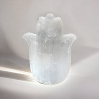 Selenite Hamsa Hand