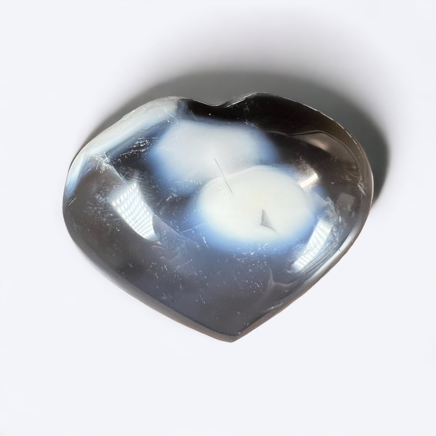 Orca Agate Heart