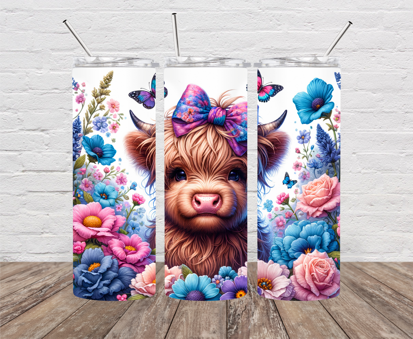 Baby Highland Cow Skinny Tumbler