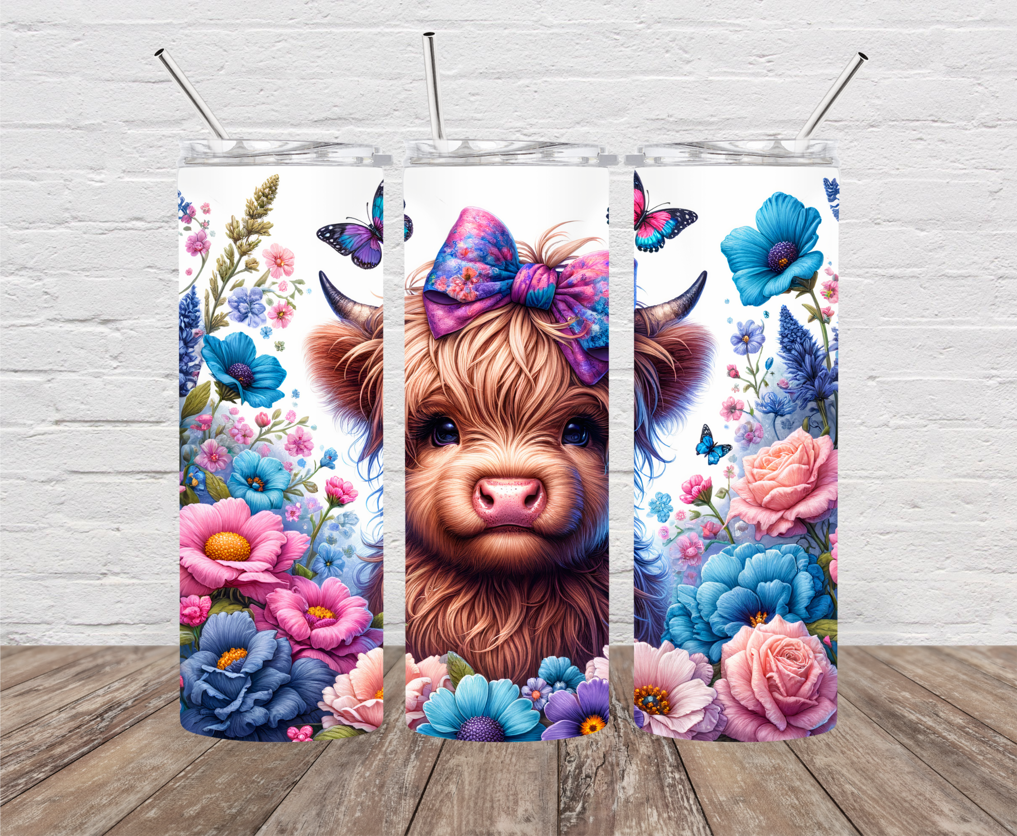 Baby Highland Cow Skinny Tumbler