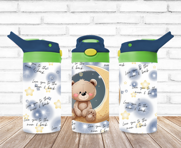 Bear on the Moon Kids Tumblers