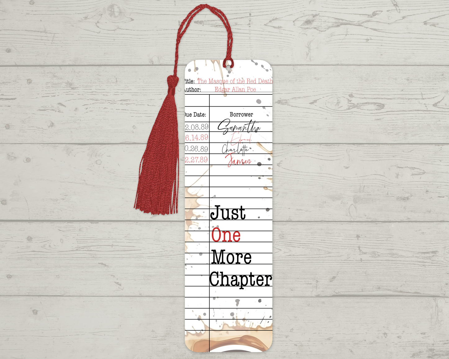 Just One More Chapter Bookmark