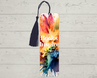 Books Inspire Creativity Bookmark