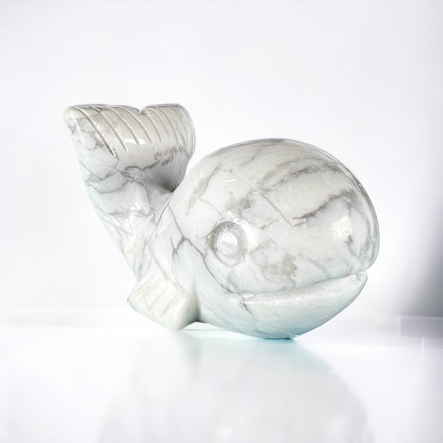 Howlite Whale