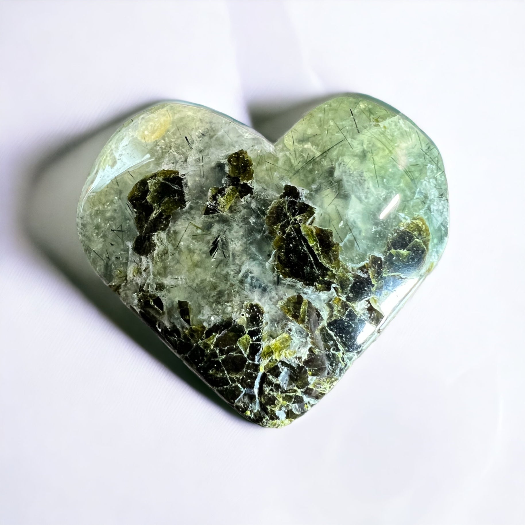 Prehnite Heart