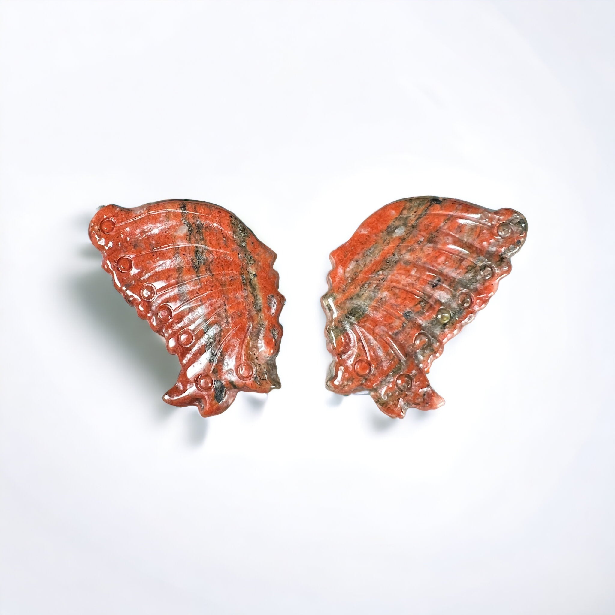 Red Jasper Mini Butterfly Wings