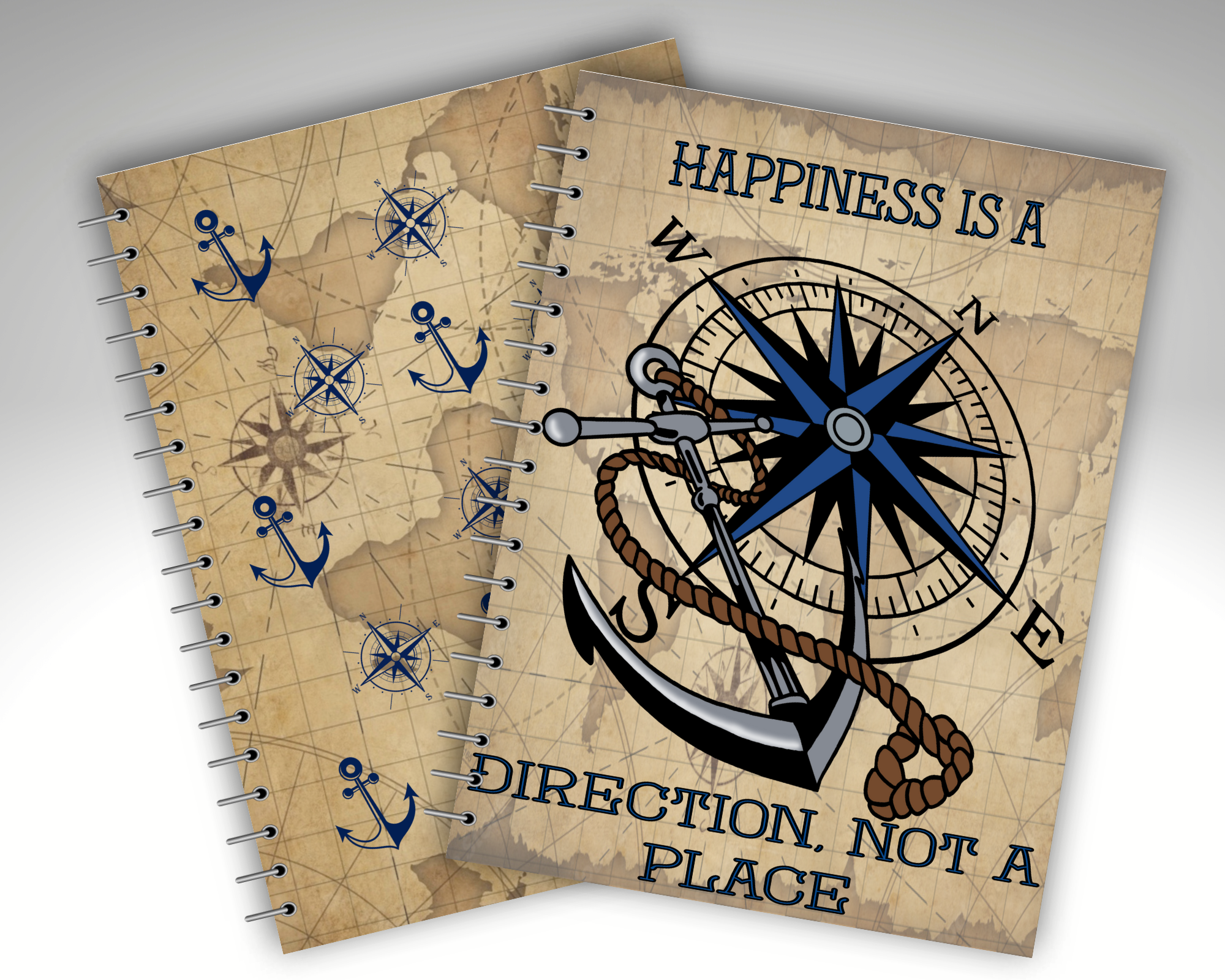 Happiness is A Direction Not A Place Notebook