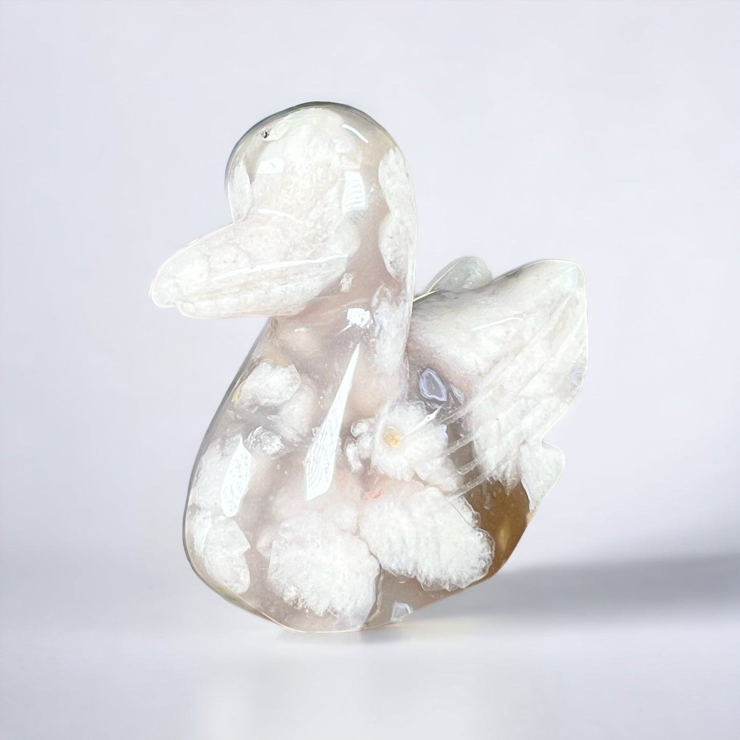 Flower Agate Swan