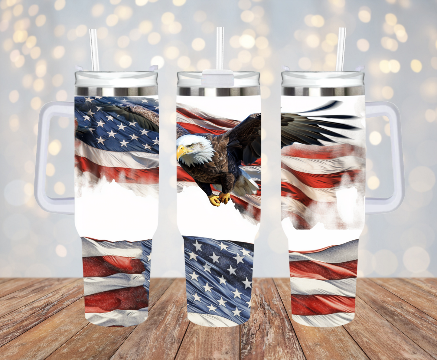 Bald Eagle 40oz Tumbler