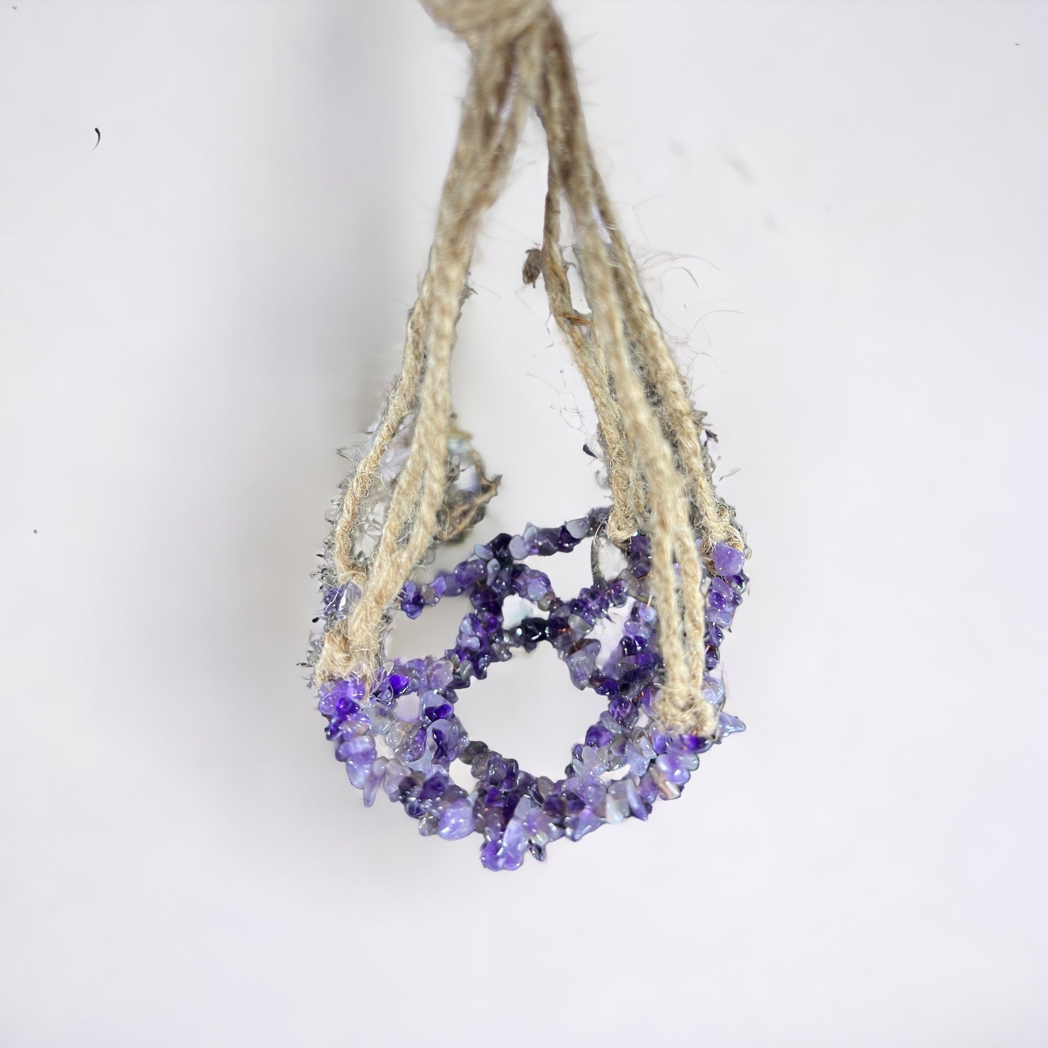 Dream Amethyst Hanging Sphere Holder