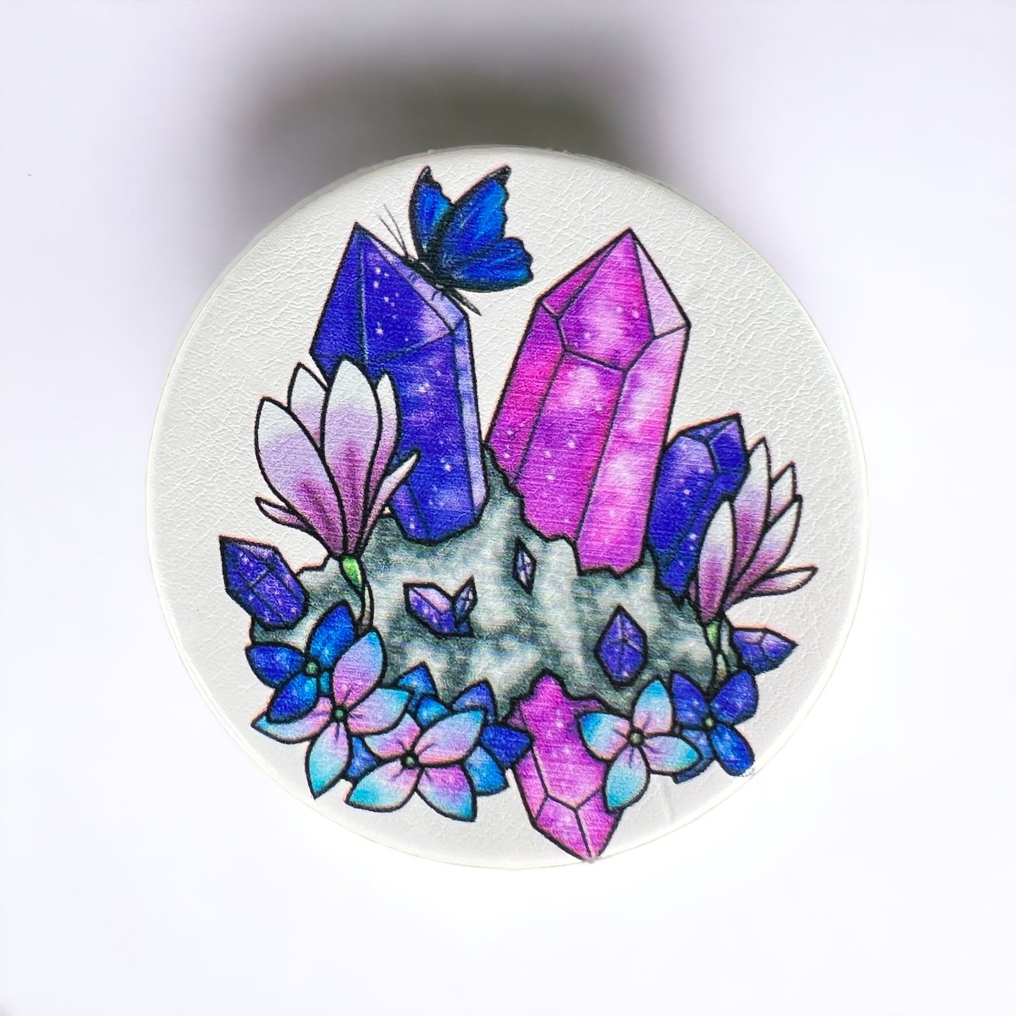 Crystal Printed Hand Mirror