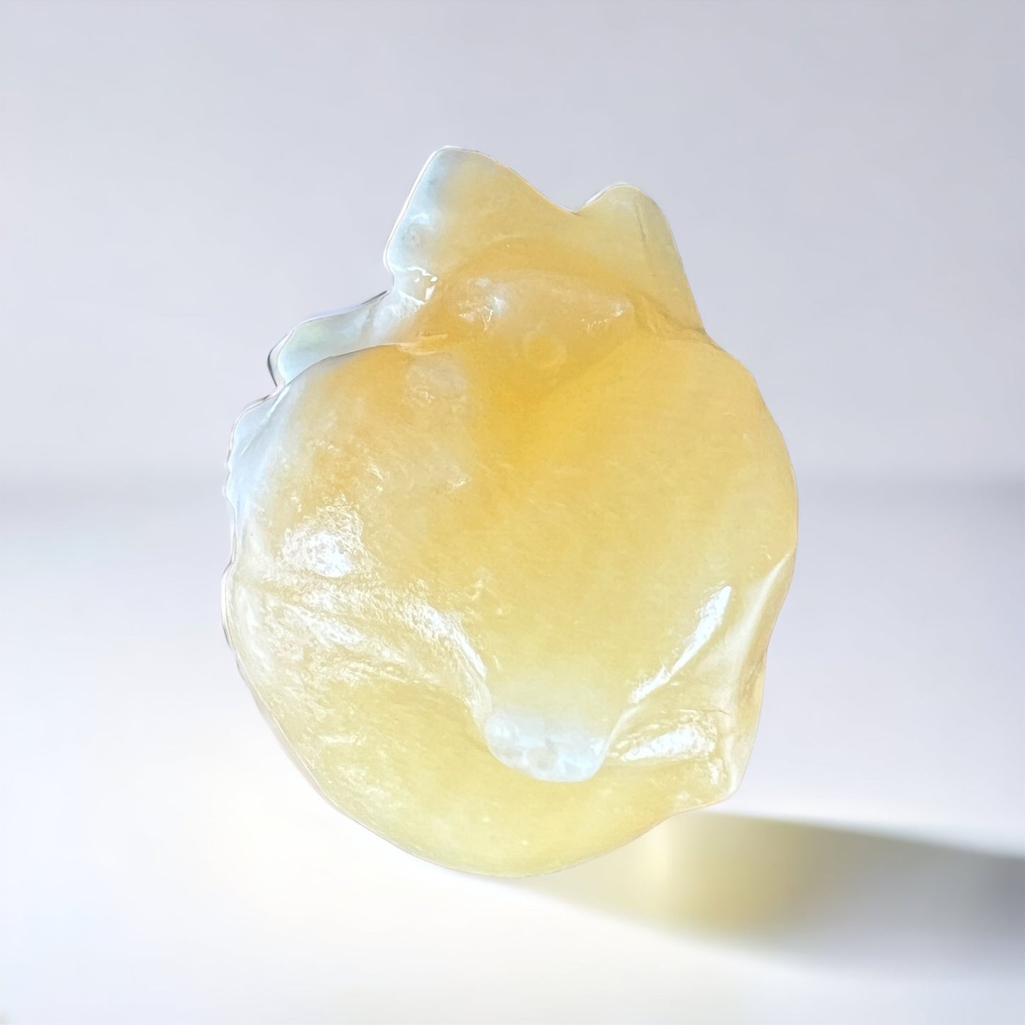 Honey Calcite Human Heart