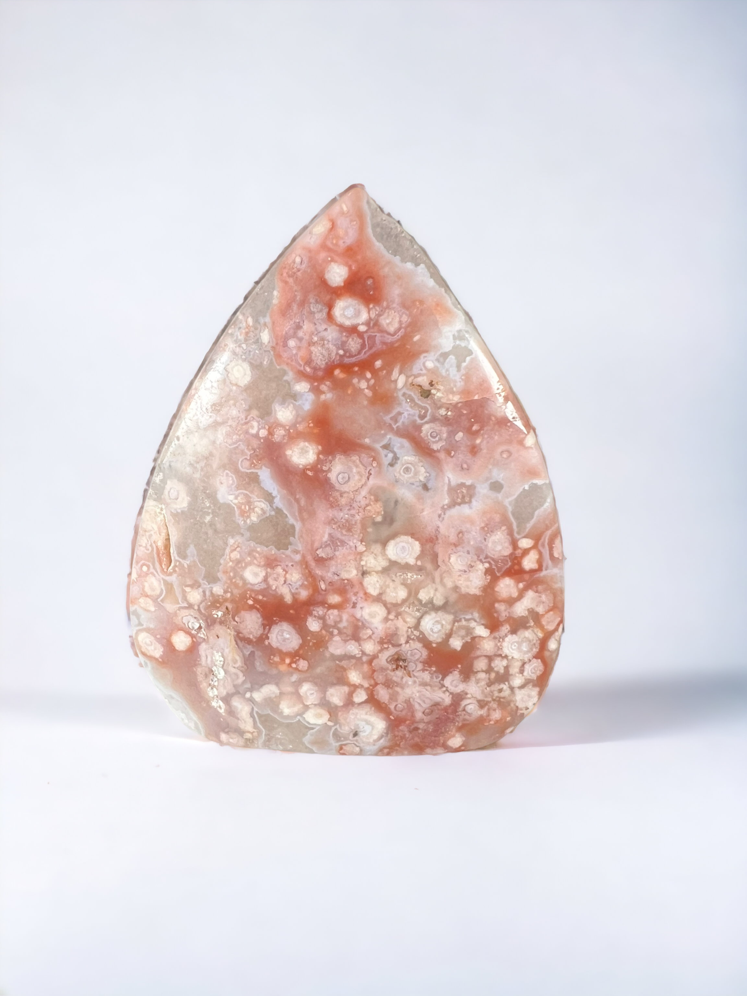 Pink Flower Agate Freeform