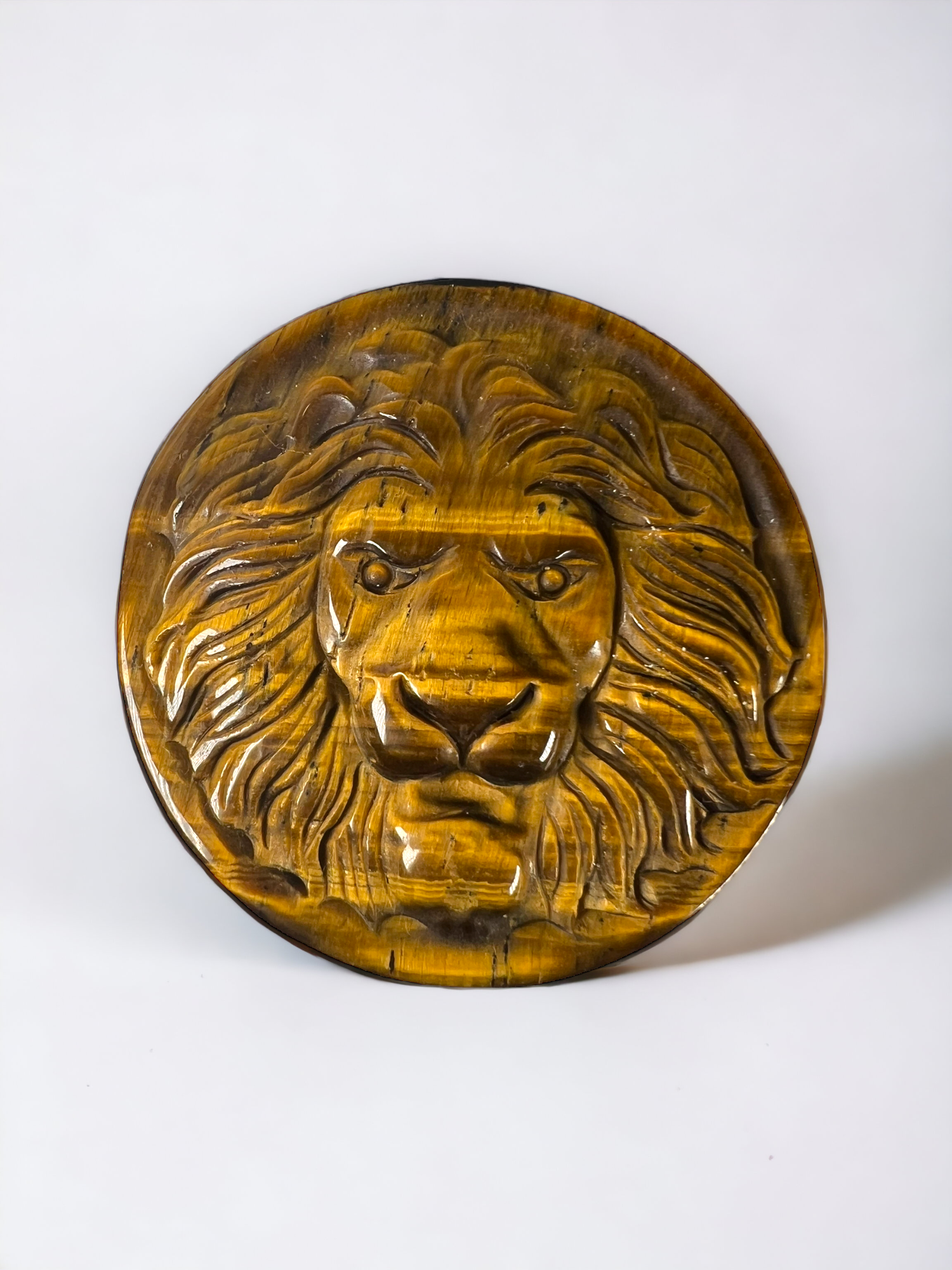 Tigers Eye Lion Head