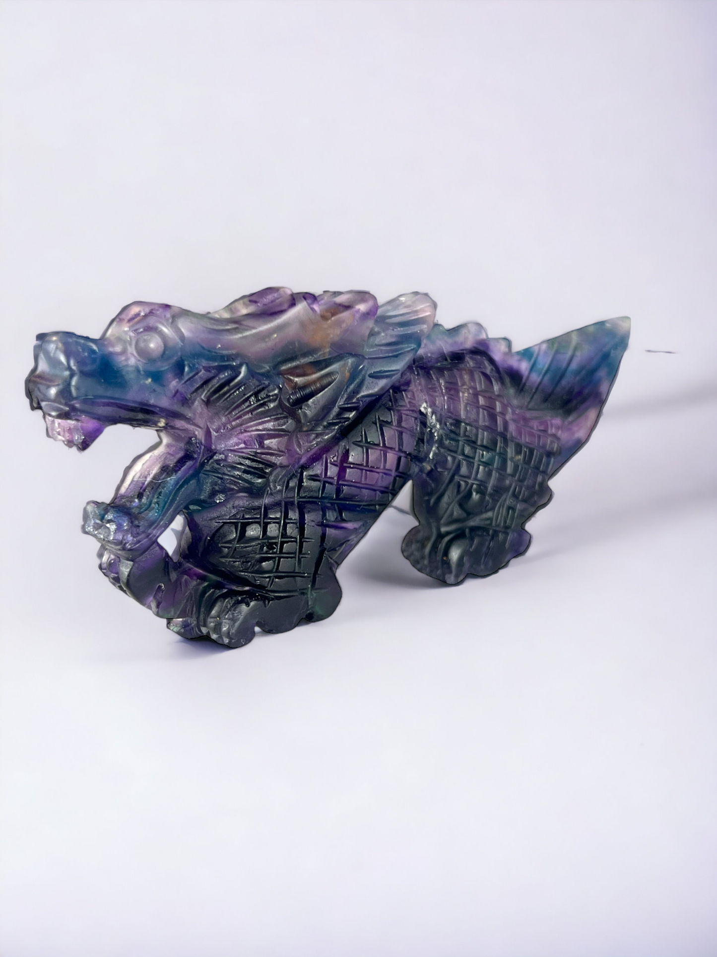 Rainbow Fluorite Dragon