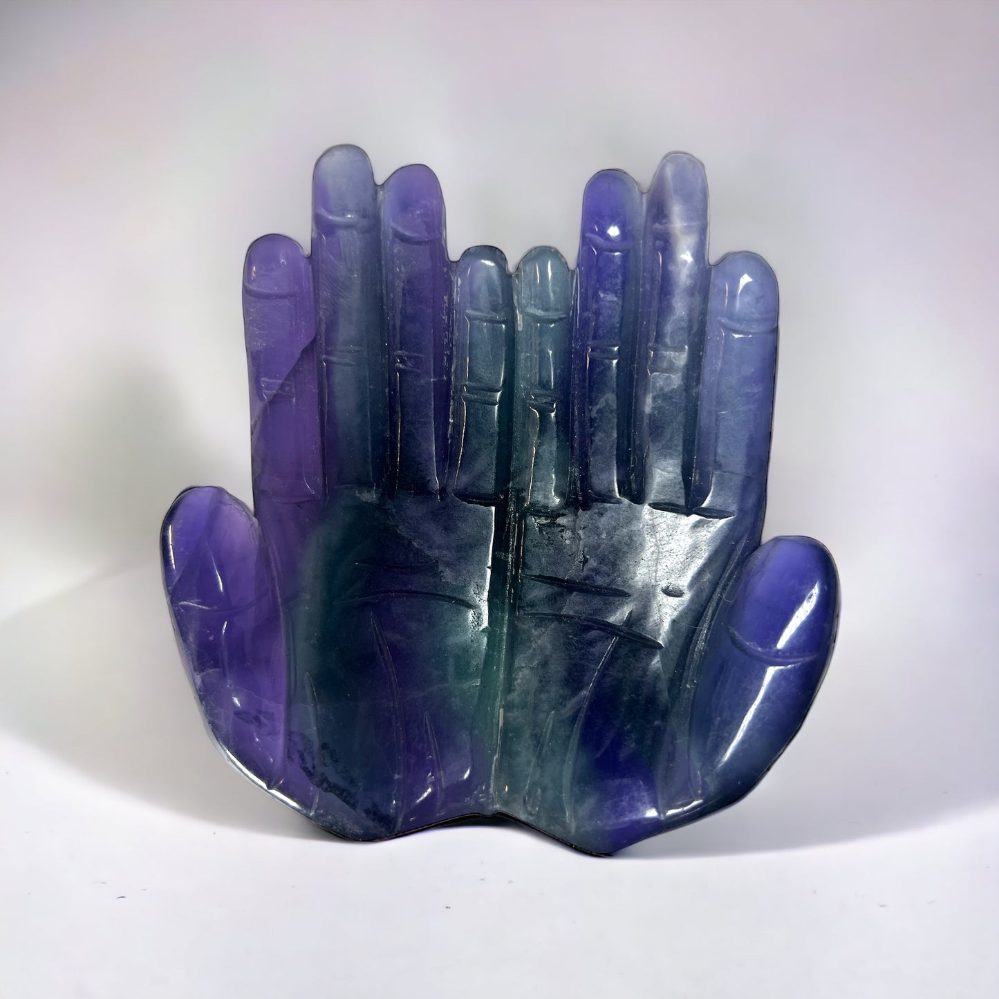 Rainbow Fluorite Hands