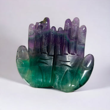 Rainbow Fluorite Hands