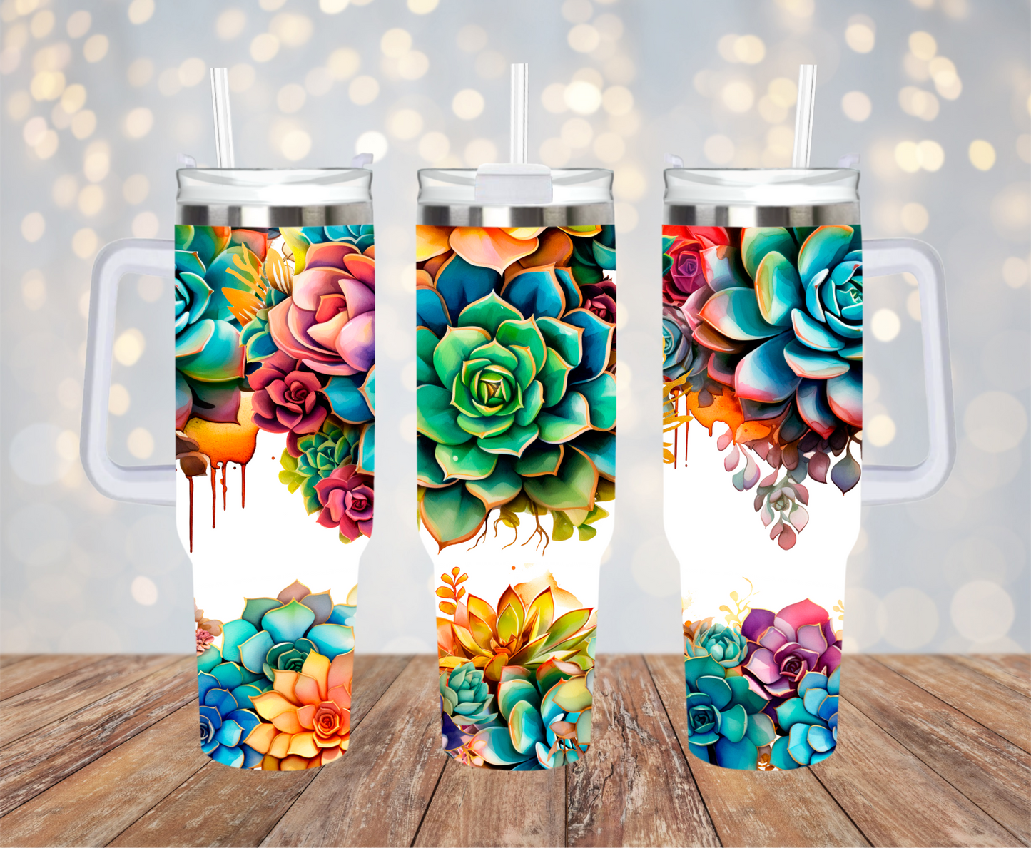 Succulents 40oz Tumbler