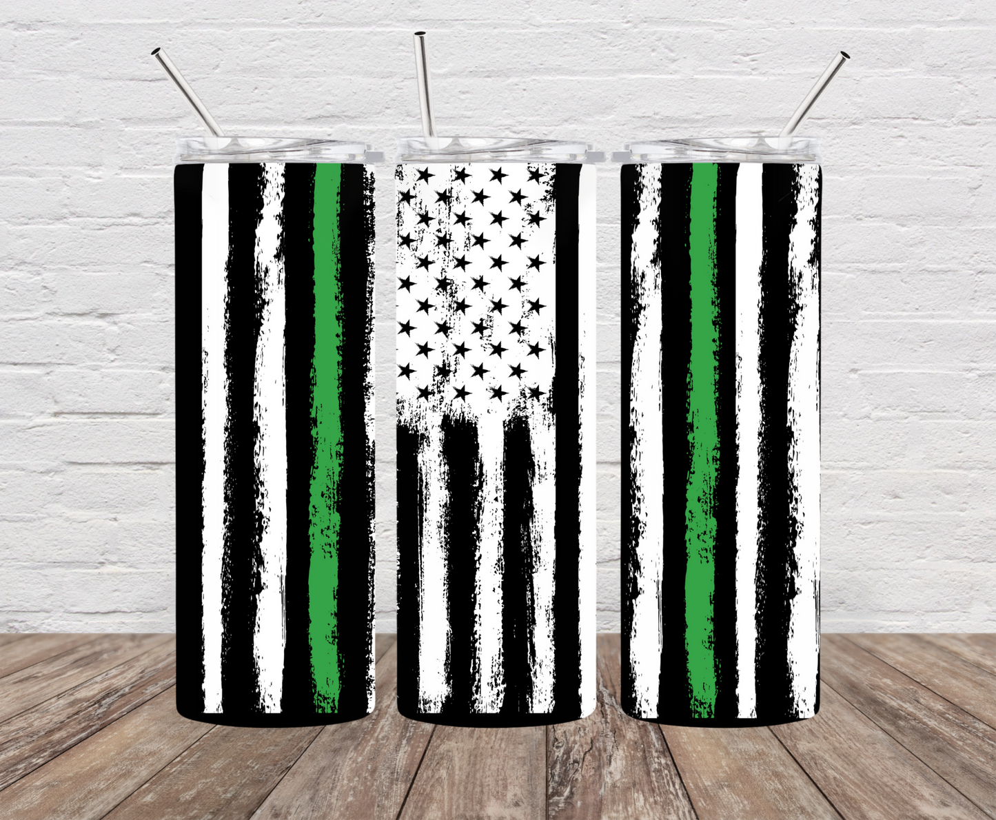 Thin Green Line Skinny Tumbler