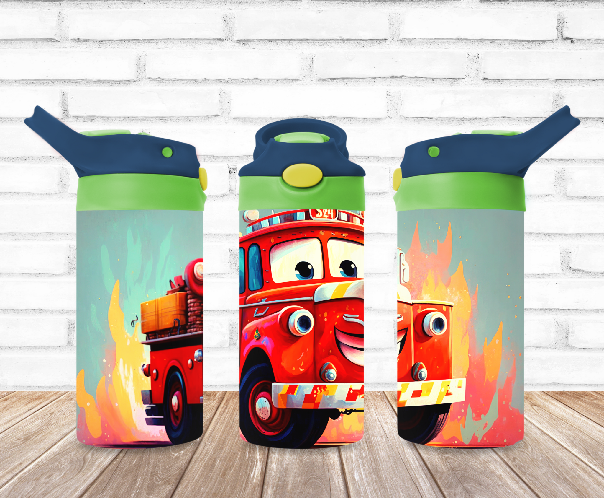 Fire Truck Kids Tumblers