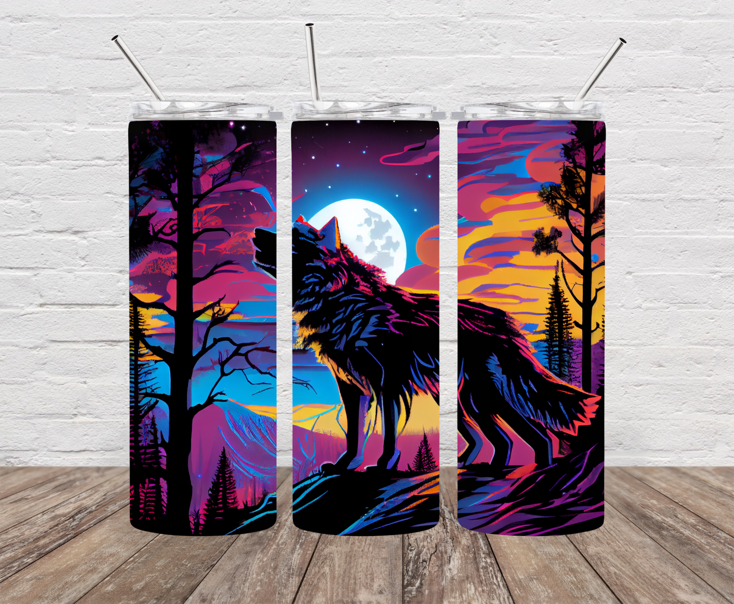 Wolf Skinny Tumbler