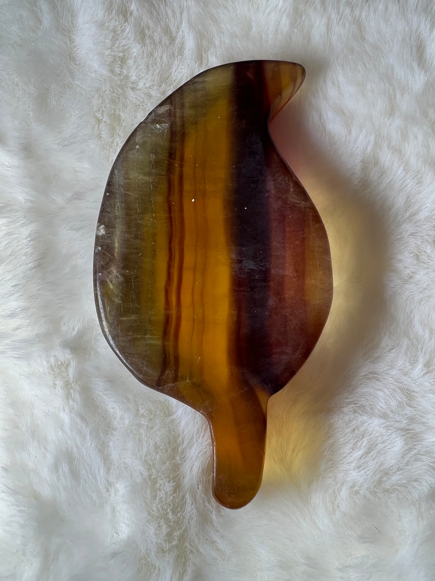 Fluorite Leaf Bowl