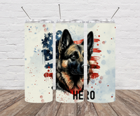 K9 Hero Skinny Tumbler